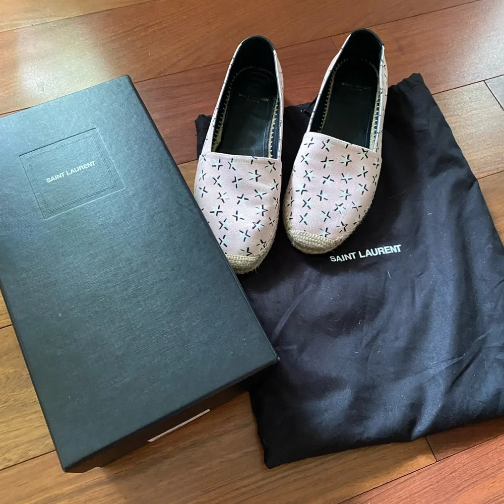 Saint Laurent Canvas Espadrilles 38.5